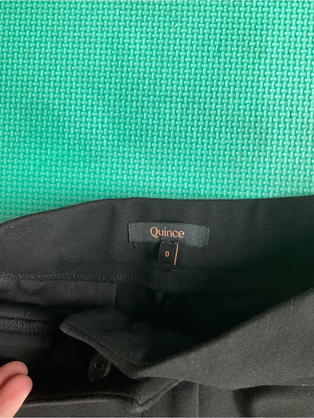 ☕️Quince Ultra-Stretch Ponté Wide Leg Pant Black‎ High Rise Comfort Trousers - Picture 3 of 7